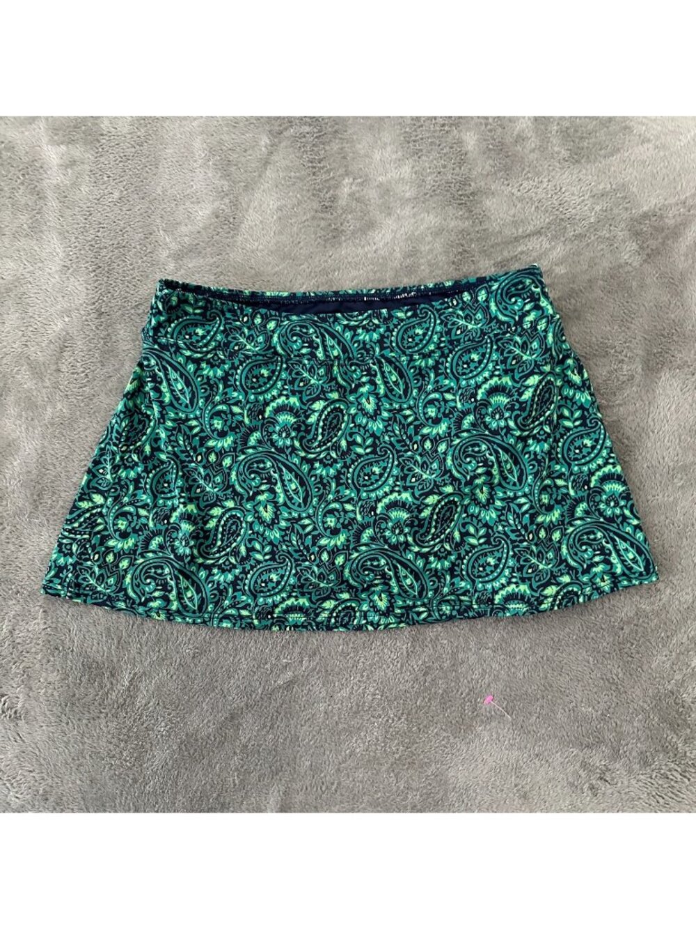 Lands' End Swimsuit Bottom Swim Skirt Women's 10 Petite Navy